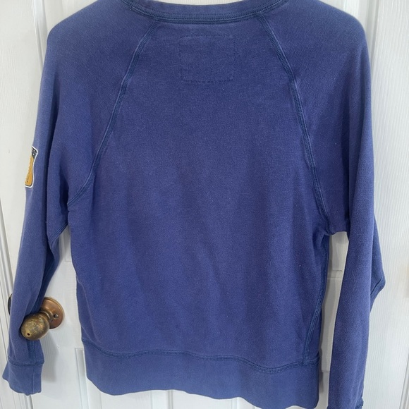 Disney Parks Size Small  Blue Crew Neck Sweatshirt  Embroidered - Picture 5 of 5